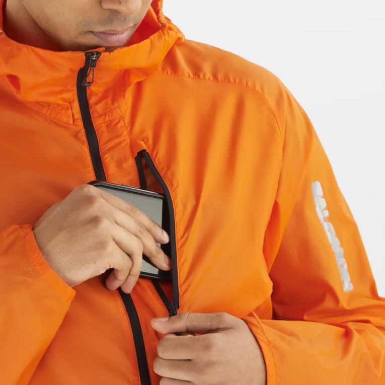 Salomon Bonatti Cross Men's Windbreaker Orange | CA 81L24